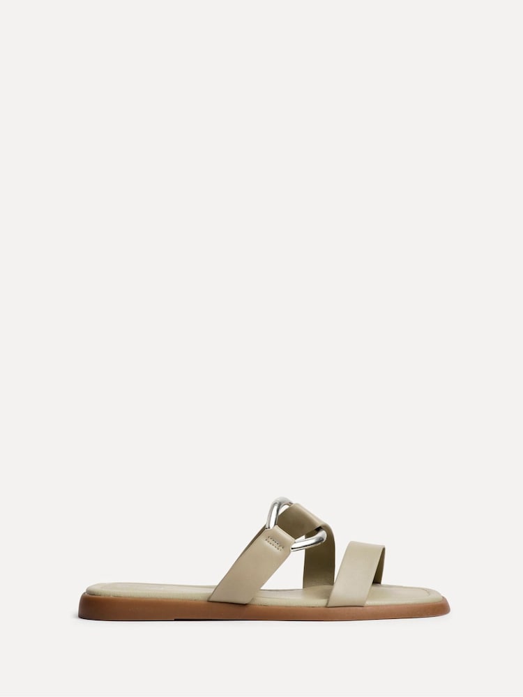 Zielony - Linzi Cassandra Double Strap Sandals With Buckle Detail - Image 3 of 6