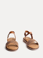 Braun - Linzi Electra Studded Front Strap Sandals - Bild 7 von 7