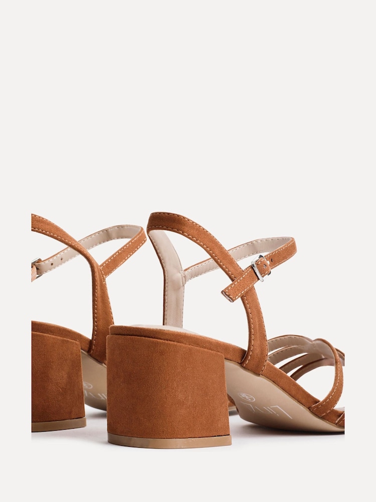 Marrón - Linzi Adira Strappy Heeled Sandals With T-Bar - Imagen 5 de 5 Marrón - Linzi Adira Strappy Heeled Sandals With T-Bar - Imagen 5 de 5
