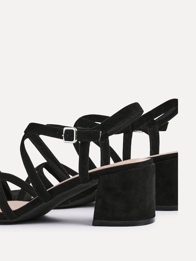 Linzi Black Jovanna Strappy Heeled Sandals - Image 5 of 5