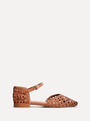 Linzi Brown Suki Handwoven Low Block Court Heels - Image 2 of 5