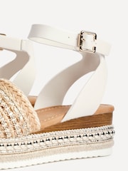 Linzi Gold Opulant Embellished Espedrille Flatform Shoes - Image 5 of 5