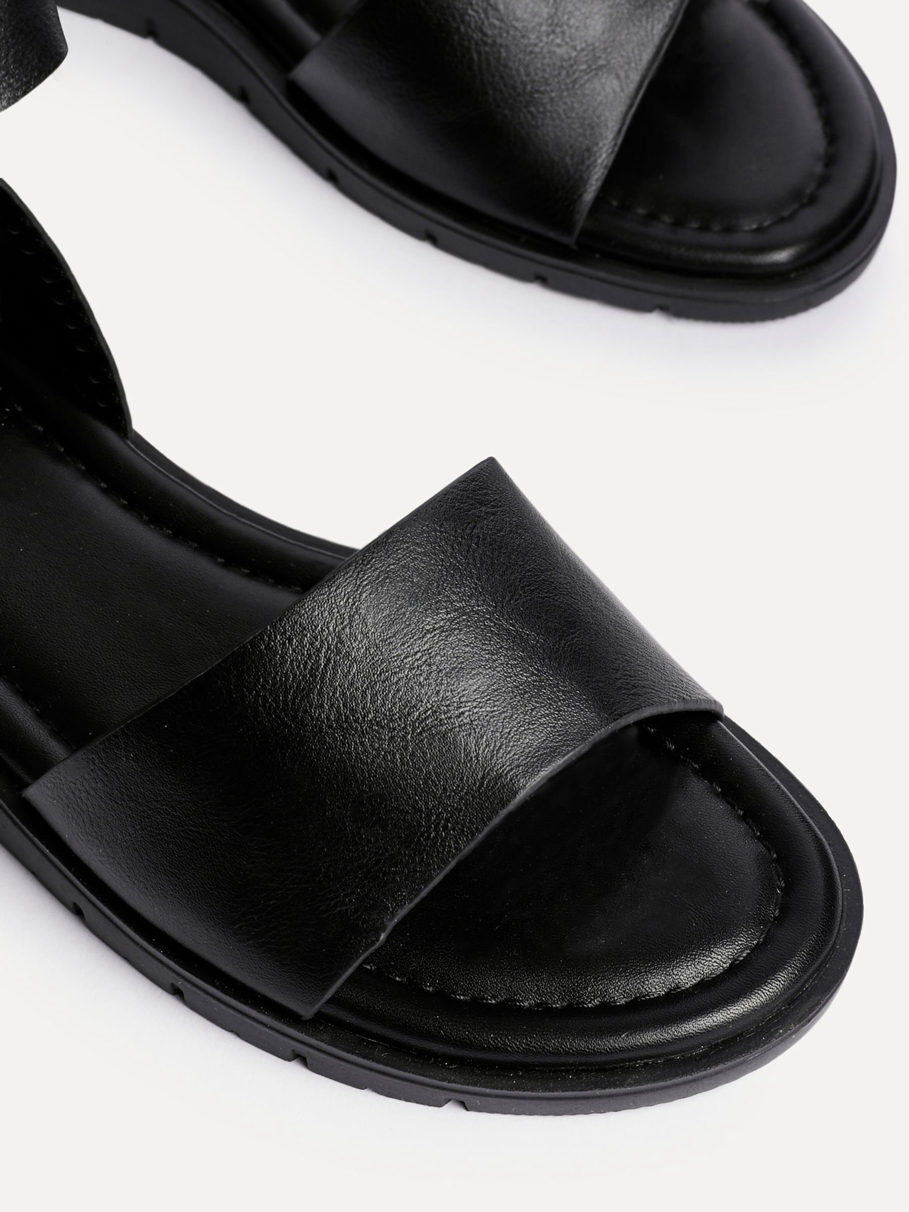 Buy Linzi Black Nora Two Part Flat Sandals from Next Canada