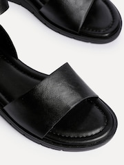 Linzi Black Nora Two Part Flat Sandals - Image 4 of 5