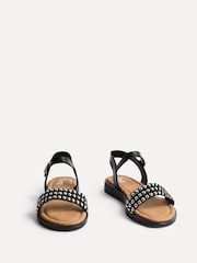 Linzi Black Electra Studded Front Strap Sandals - Image 3 of 5