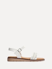 Linzi White Halo Embellished Front Strap Sandals - Image 2 of 5