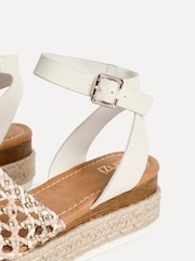 Linzi Natural Sundown Handwoven Espadrille Flatform Sandals - Image 5 of 5