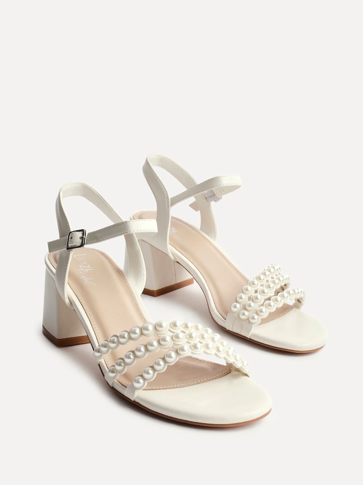 Linzi Perla Heeled Sandals With Pearl Straps - Bild 5 von 5 Linzi Perla Heeled Sandals With Pearl Straps - Bild 5 von 5