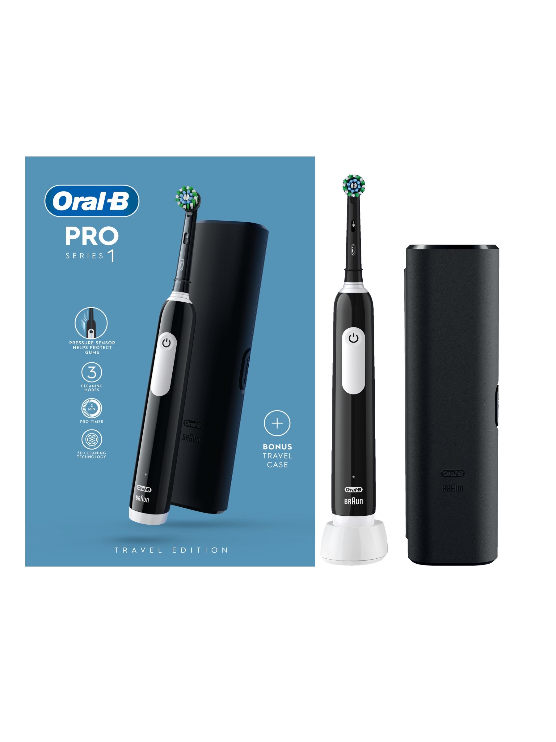 Oral-B Pro Series1 Cross Action Electric Toothbrush - Black - 1 - Image 12