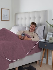 Slumberdown Purple Comfy Hugs 10 Temperature Settings Heated Throw - Image 1 of 7