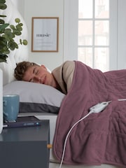 Slumberdown Purple Comfy Hugs 10 Temperature Settings Heated Throw - Image 2 of 7