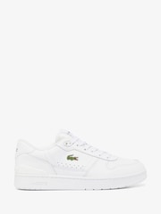 Weiß - Lacoste White/Green T-Clip Trainers - Bild 1 von 6