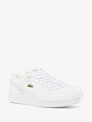 Weiß - Lacoste White/Green T-Clip Trainers - Bild 2 von 6