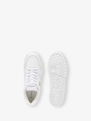 Weiß - Lacoste White/Green T-Clip Trainers - Bild 3 von 6