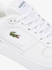 Weiß - Lacoste White/Green T-Clip Trainers - Bild 6 von 6