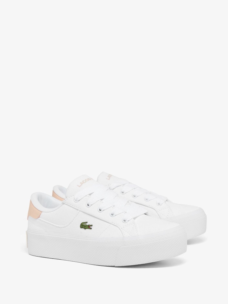 Белые кроссовки на платформе Lacoste Ziane - Изображение 1 из 8 Белые кроссовки на платформе Lacoste Ziane - Изображение 1 из 8