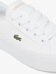 Lacoste Ziane Platform White Trainers - Image 8 of 8