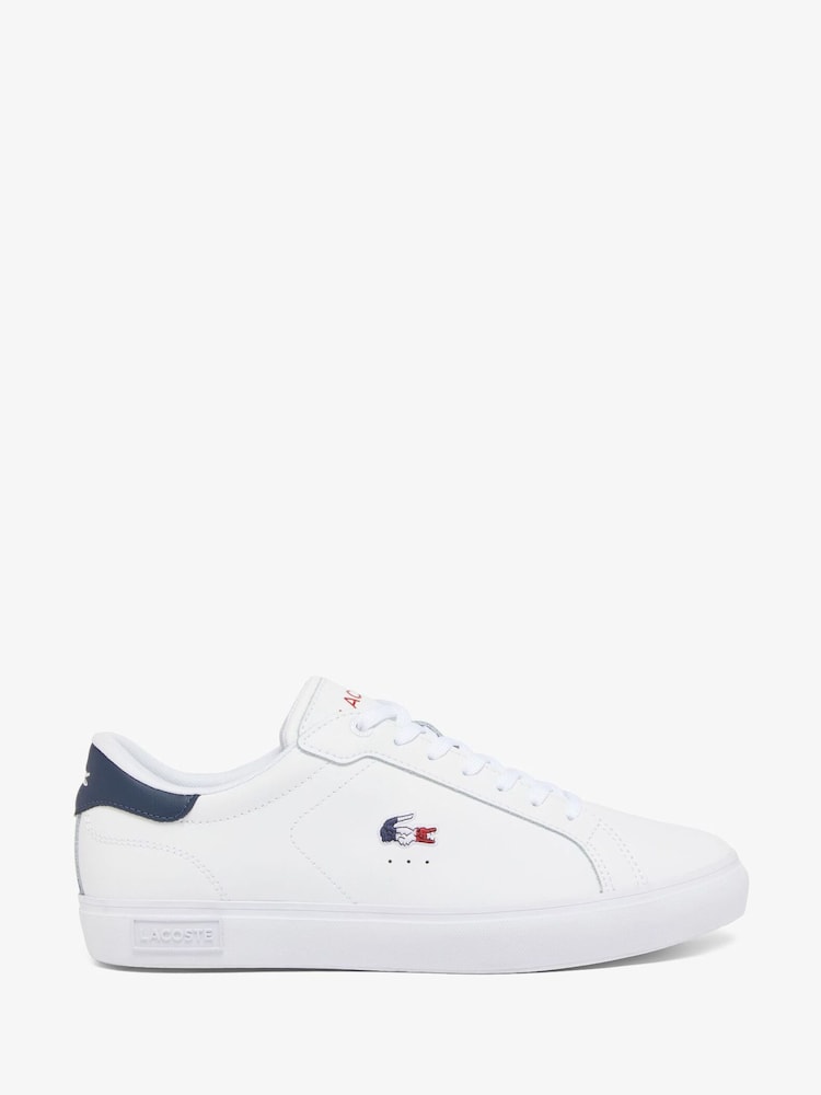 Lacoste Powercourt White Trainers - Image 1 of 1