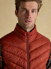 Joules Garrett Orange Showerproof Padded Gilet - Image 5 of 10