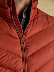 Joules Garrett Orange Showerproof Padded Gilet - Image 8 of 10