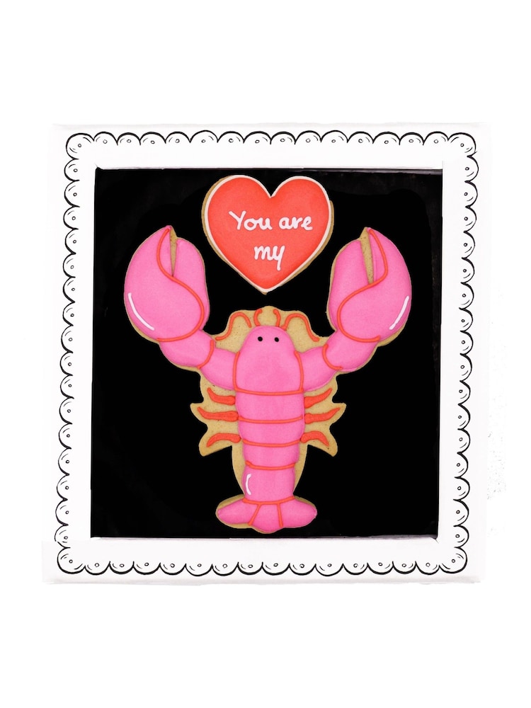 Biscuiteers Lobster Valentines Biscuit - Image 2 of 2 Biscuiteers Lobster Valentines Biscuit - Image 2 of 2
