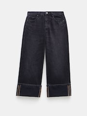 Hush Black Mia Cropped Straight Leg 100% Cotton Jeans - Image 5 of 5