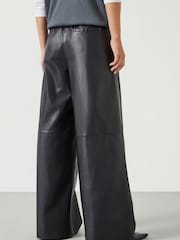 Hush Black Agatha Leather Pull On Trousers - Image 3 of 5