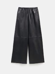 Hush Black Agatha Leather Pull On Trousers - Image 5 of 5