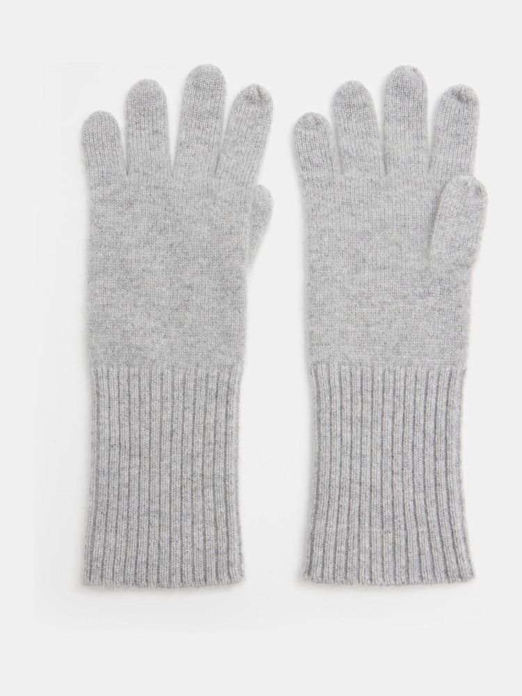 Hush Grey Winter Cashmere Gloves - Image 1 of 3