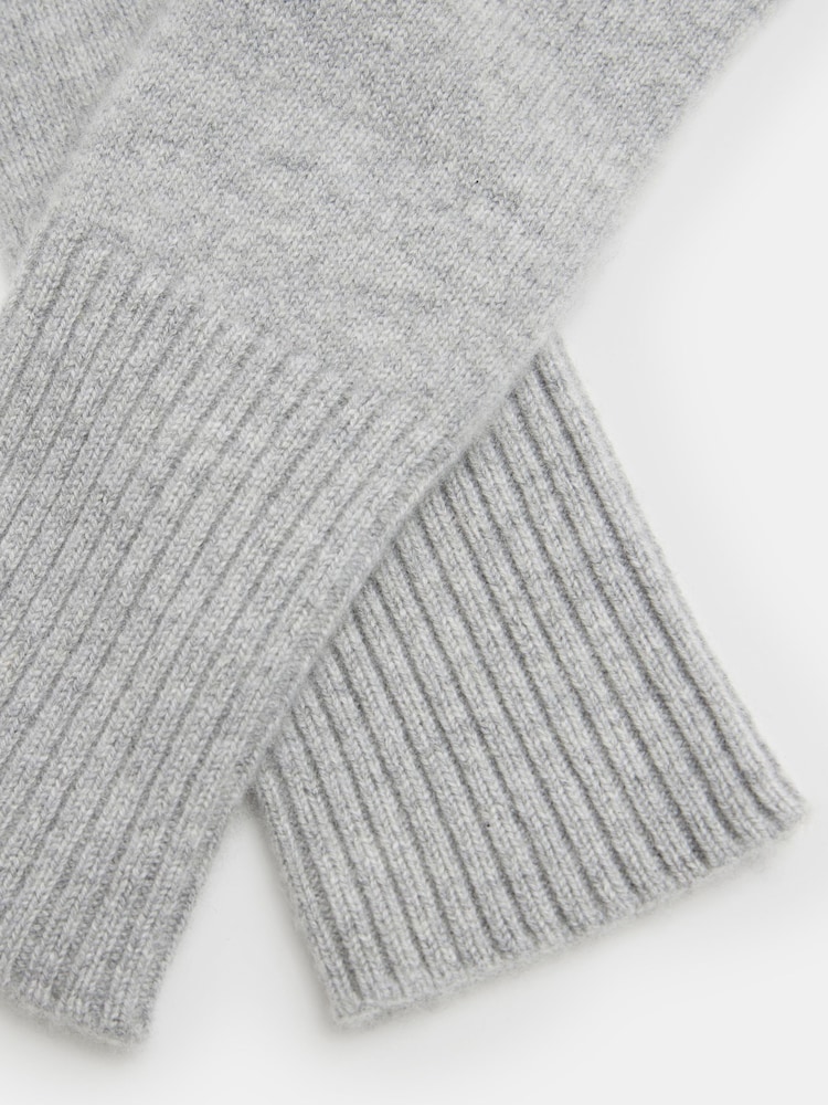 Hush Grey Winter Cashmere Gloves - Image 3 of 3