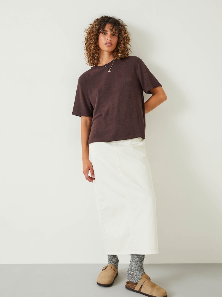 Hush Brown Elle Supersoft T-Shirt - Image 2 of 5