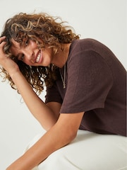 Hush Brown Elle Supersoft T-Shirt - Image 4 of 5