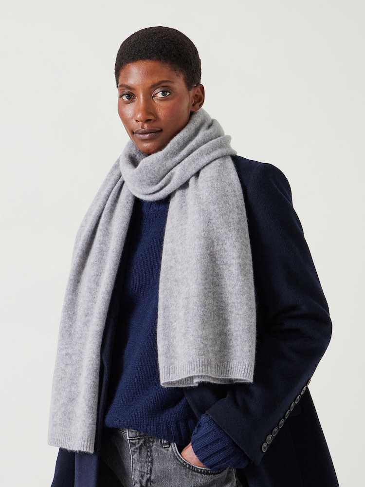 Hush Grey Cashmere Winter Scarf - Image 1 of 5