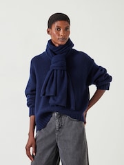 Hush Blue Cashmere Scarf - Image 1 of 5