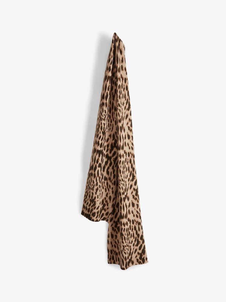 Hush Animal Cashmere Leopard Winter Scarf - Image 2 of 4