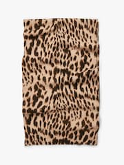 Hush Animal Cashmere Leopard Winter Scarf - Image 3 of 4