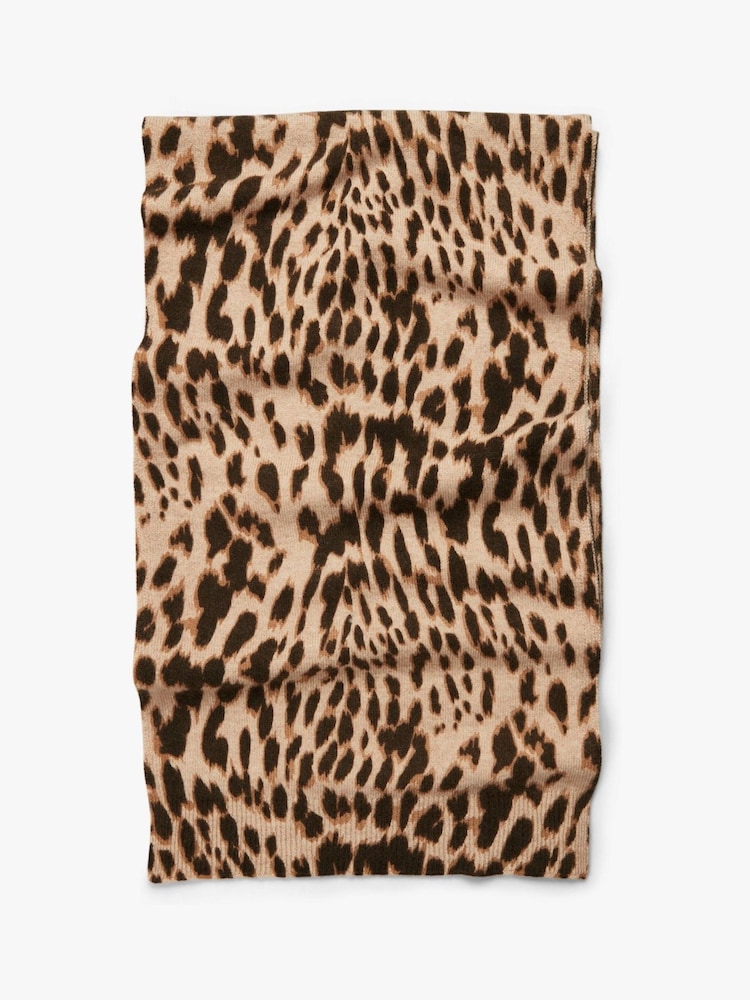 Hush Animal Cashmere Leopard Winter Scarf - Image 3 of 4