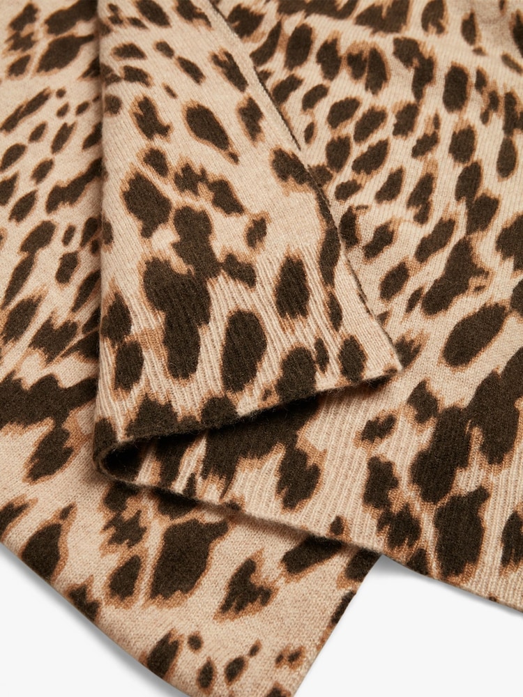 Hush Animal Cashmere Leopard Winter Scarf - Image 4 of 4