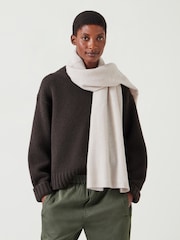 Hush Cream Cashmere Winter Scarf - Image 1 of 5