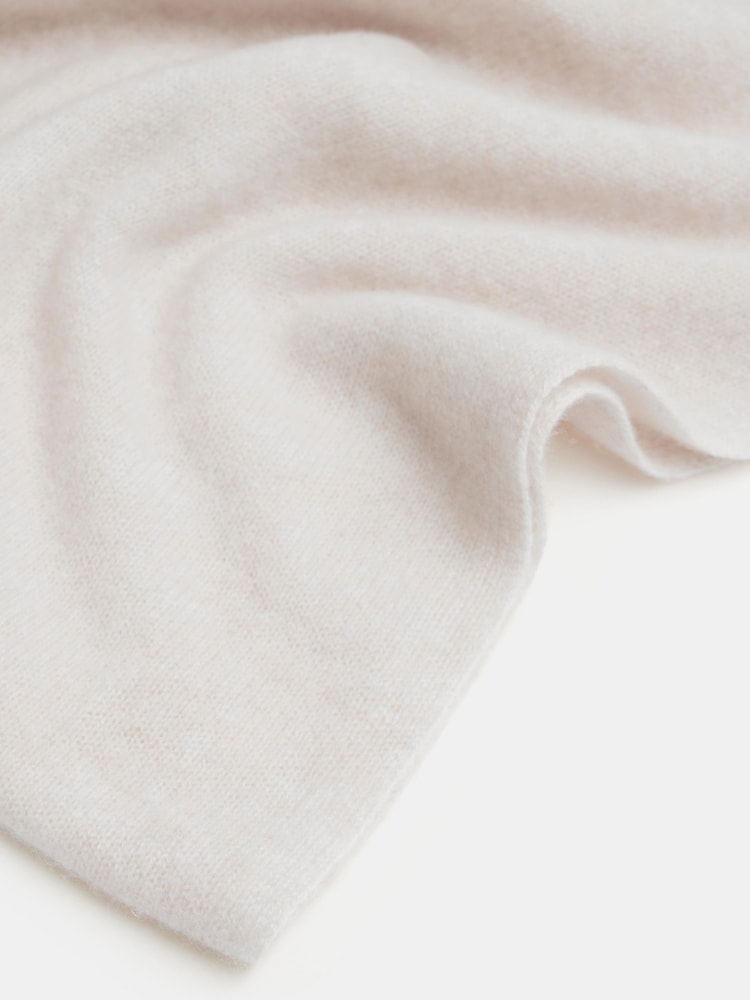 Hush Cream Cashmere Winter Scarf - Image 5 of 5