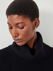Hush Gold Tone Pia Pave Twist Hoop Earrings - Image 5 of 5