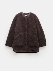 Hush Brown Anya Teddy Jacket - Image 5 of 5