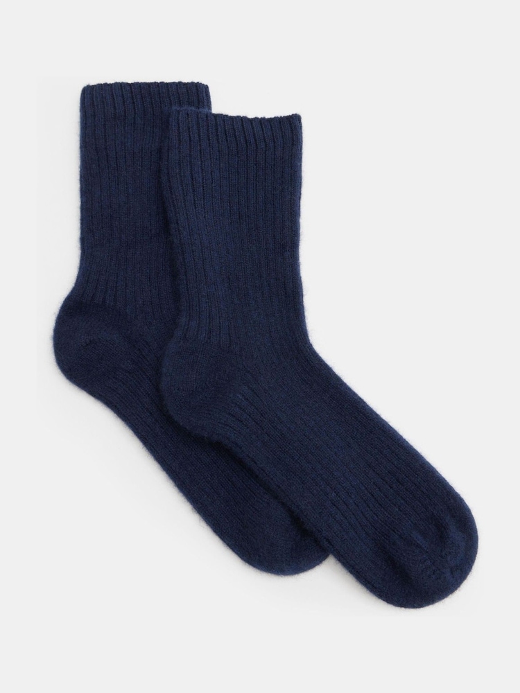 Hush Blue Cashmere Socks 2 Pack - Image 1 of 3