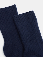 Hush Blue Cashmere Socks 2 Pack - Image 3 of 3