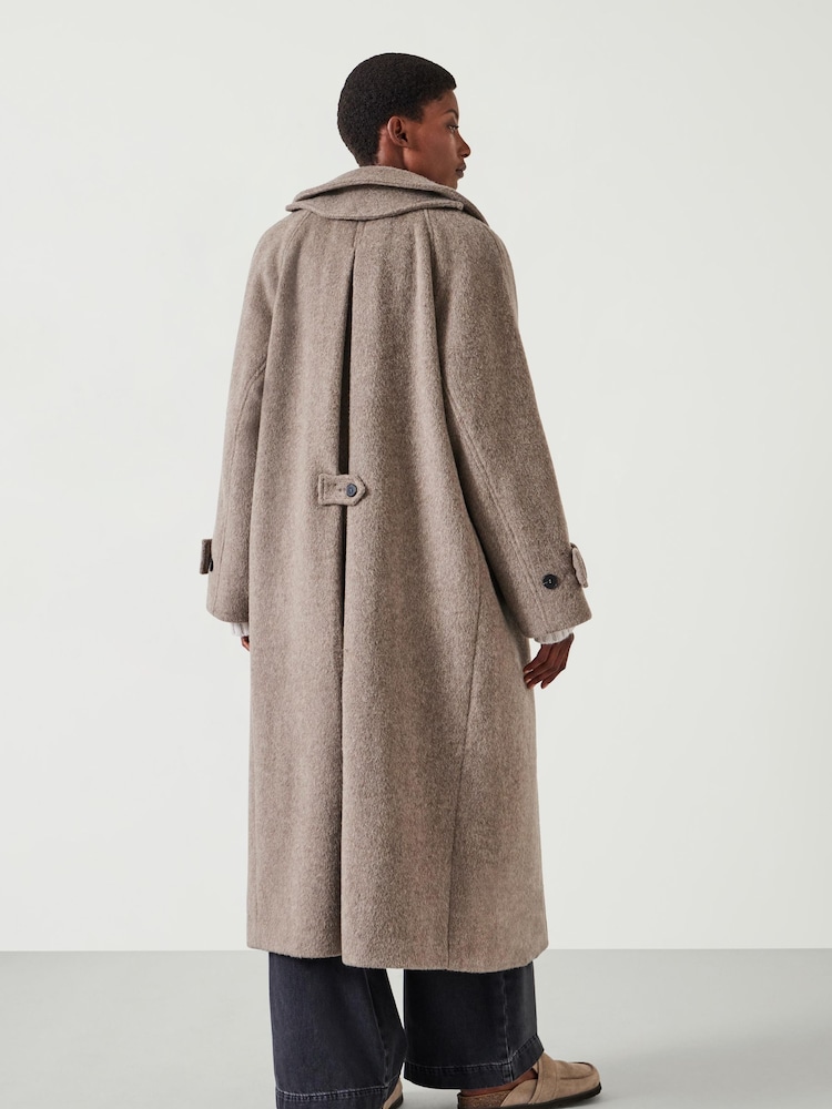 Hush Grey Munroe Pure Wool Cocoon Coat - Image 2 of 5