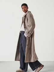 Hush Grey Munroe Pure Wool Cocoon Coat - Image 3 of 5