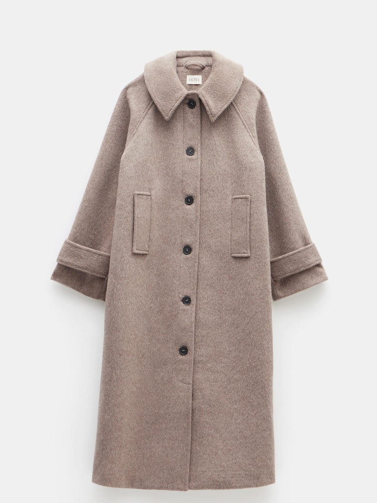 Hush Grey Munroe Pure Wool Cocoon Coat - Image 5 of 5