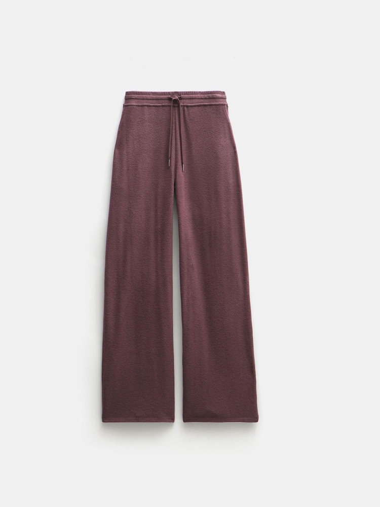 Hush Purple Elle Supersoft Wide Leg Joggers - Image 5 of 5
