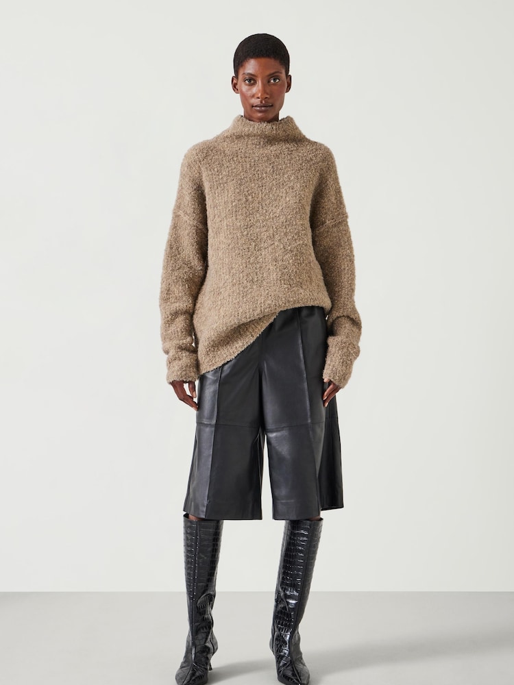 Nude - Pulover din tricot boucle cu croi lejer Hush Bailey - Image 2 of 5