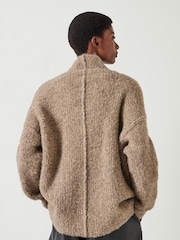Nude - Pulover din tricot boucle cu croi lejer Hush Bailey - Image 3 of 5